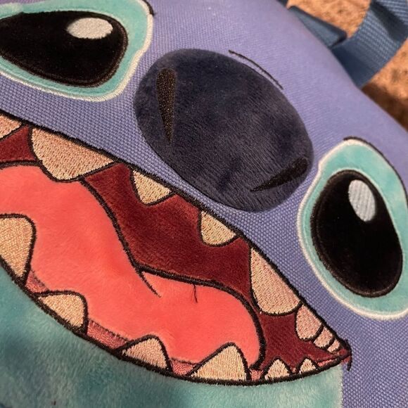 Disney Parks Stitch Canvas HTF Backpack plus Stitch Plush! - Picture 16 of 16